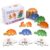 KIYOVELI Dinosaur Alphabet Puzzle, 52PCS Self Correcting ABC Letter Matching Game in Tin Box, Montessori Uppercase Lowercase Learning Toy for Toddlers Ages 3-5, Preschool Travel Educational Gift