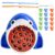KIZUNE Shark Themed Magnetic Fishing Game Toy, Rotating Board with Music & 2 Fishing Rods, Educational Hand-Eye Coordination Training Toy, Fun Birthday Gift for Kids Ages 3+ (Blue)