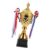 KJHBV Metal Trophy Cup for Athletic Competitions and Tournaments, Orange
