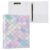 KJIZMO Pastel Colors 3-Ring Binder Hardcover Binder Organizer with Clear View Pocket-1 Pack
