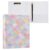 KJIZMO Rainbow Scales with Sparkles 3-Ring Binder Hardcover Binder Organizer with Clear View Pocket-1Pack