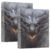 KJIZMO Scary Dragon 3-Ring Binder Hardcover Binder Organizer with Clear View Pocket-2Pack