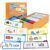 Kkogleam 30 Read and Rhyme Flip Books, Phonics Flash Cards Word Family Build Book, Sight Words Flash Cards Kindergarten Classroom Homeschool Learning Book, Phonics Flashcards,Reading Games