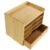 KKTONER 5-Tier Bamboo Desk Organizer with Drawer Tabletop File Organizer Document Holder with Shelf Desktop Cabinet for Home Office School Supplies (Natural)