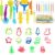Kleeblatt Dough Tools Set for Kids – 33 Pcs Playdough Kit