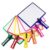 KleenSlate (12) 2-Sided Customizable Whiteboard with Clear Dry Erase Sleeve for Interchangeable Templates and Graphic Organizers – Bonus 12 Microfiber Cloths with Bookbinder Rings and 12 Markers