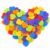 KLT Fidget Toys Bulk for Kids: 100pcs Heart Worry Stones – Quiet Classroom Rewards for Students – Small Calming Sensory Toys – Stress Relief & Focus Tools for Autism ADHD Kids – Prize Box Filler