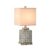 KLXSIVU Table Lamp The Chinese Modern Minimalist Rooms Ceramic Creative Bedroom Bedside Crystal