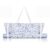 Klyyo Clyro 28×9 Inch Mahjong Mat Canvas Tote Bag for Rolled Mat Tiles Rack Pushers Suffers Accessory Empty Mahjong Bag with Zipper Closure, Outer Pocket Lining, Case Only(Blue,Porcelain Scrollwork)