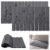 Klyyo Clyro 2 Pcs Foldable Stone Bath Mat Absorbent Diatomaceous Earth Large Mats for Bathroom, Quick Dry Non-Slip for Kitchen Bathtub(Grey,15 x 24 Inch and 15 x 32 Inch)