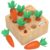 KMTJT Montessori Carrot Harvest Game Wooden Toy for 2 3 Year Old Toddlers