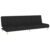 KMTNERVG 2-in-1 Sofa Bed Black Fabric, 2-Seater Sleeper Sofa with Twin Bed, Convertible Daybed with Wooden Frame for Living Room, Home Theater, Guest Room