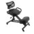 Kneeling Chair W/Backrest & Cushion Adjustable Ergonomic Stool Black 30