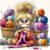 Knitting Woman Stamped Cross Stitch Kits for Beginner 13.7×13.7 Inch