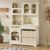 knoworld Wooden Play Kitchen for Kids – Smart Storage with Cabinets & Bins, Modern Toddler Kitchen Playset with Stove, Sink & Accessories, Pretend Play Kitchen, Gift for Ages 3+, White