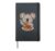 Koala Pasta Cartoon Hardcover Journal, Black