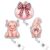Koazava 3 Pcs Fall Badge Reel, Pink Gnome Pumpkin Highland Cow Badge Holder with Retractable Clip, Cute Autumn Badges Reel for Nurse Teacher Doctor MA RN CNA LPN Office Workers Gifts