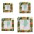 KOBLEN Jungle Animal 5×5 Inches Wooden Picture Frames Art Animal Square Photo Frame Modern Wall & Desk Decor for Office Living Room