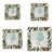 KOBLEN Modern Animal Print 6×6 Inches Wooden Picture Frames Square Photo Frame Modern Wall & Desk Decor for Office Living Room