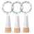 KOBWA Bottle Lights with Cork, USB Rechargeable Wine Bottle Light Battery Operated Jars Fairy Lights, 2025 Upgraded String Lights for Xmas Decorations(Multi-Colour, 3 Pack)