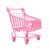 Kokiya Mini Shopping Cart Small Supermarket to Push Ornament Learning
