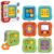 Koknwoa 6-in-1 Montessori Busy Board for Toddlers 1-3, Sensory Activity Board with Fine Motor Skills Toys, Portable Travel Toy, Educational Learning Toy for Boys and Girls Ages 1-3