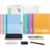 KOKUYO College Stationery Kit, B5 Smart Ring Binder+Graph Paper, 6 Notebooks (Wide+Flat), 0.9mm Mechanical Pencil, 4 Gel Pens (0.5mm Black), Correction Tape, Eraser, Pencil Pouch for College & Office