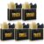Kolldenn 5 Senses Gift Bags for Him and Her Five Senses Gift Bag with Ribbon Handles and Tissue Paper Present Wrappings for Valentine Wedding Birthday Mothers Day(Black,9.8 x 6.7 x 3.1 Inch)