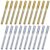 KOMBIUDA 20pcs Silver Metallic Craftwork Pens with Fine Tip for Signature Writing and Scrapbooking, Versatile Permanent Markers for Creative Projects on Multiple Surfaces, Sleek Plastic
