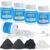 KomeStone Complete 4-Step Rock Tumbler Grit and Polish Kit, 4LB