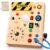 Konijiwa Busy Board – Montessori Toys for 1-3 Years Old Boys & Girls | Sensory Toys for Kids with Autism | Toddlers Learning Activity for Early Development (Busy Board v2)