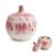 Konnieem Brush Glaze Ceramic Garlic Container Keeper Holder Counter Storage Pot Kitchen Pantry Farmhouse Dining Table Countertop Organizer