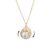 KONPJE Fidget Necklace for Women – Gold Rotating Heart Flower Necklace with Cubic Zirconia Bear Pendant – Adjustable Chunky Anxiety Relief Fashion Statement Jewelry