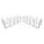KONTONTY Shoe Rack Organizer Stackable 2pcs Acrylic 4 Sections
