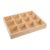 KONTONTY Wooden Drawer Organizer with 12 Compartments, Beige and Sock Storage Box, Compact and Sturdy Wardrobe Divider for Clothing Storage