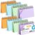 Koogel Spiral Index Cards, 3×5 Lined, 400 Count, 5 Packs of 80, Colored