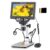 Koolertron 7 inch LCD Digital Microscope with 32G TF Card, 12MP 1080P USB Microscope Camera with Remote Control, PC View, Fill Lights for Coin, Plant, Rock, Circuit Board