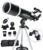 Koolpte Telescope for Adults & Beginner Astronomers – 80mm Aperture 600mm Fully Multi-Coated High Transmission Coatings with AZ Mount Tripod Phone Adapter, Carrying Bag, Wireless Control.