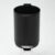 KOOMADE 3L/0.8 Gallon Round Step Trash Can, Small Stainless Steel Bathroom Garbage Can with Foot Pedal and Removable Inner Bucket for Bathroom, Bedroom, Office, Black