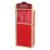 Koopman Wooden Doll Theatre Toy Stage Red with Curtain 90 cm