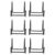 Kopinma 6pcs 3 Inch Plate Stands for Display Metal Frame Holder Stand Picture, Decorative Plate, Book, Photo Easel