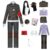 Korekiyo Shinguji Cospaly Costume Halloween Party Costumes，A+Wig：X-Large