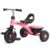 KORIMEFA Toddler Tricycle for 1-3 Years Old, Baby Balance Bike, Toddler Bike with Large Basket & Big Wheels, Gifts for Boys & Girls Ages 1-4, Pink