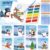 Kosiz 24 Pack Winter Paint with Water Books, Mini Watercolor Coloring Set with Brushes, 8 Designs, 4 Pages Each, Holiday Party Favors, Classroom Prizes, Stocking Stuffers, Travel Art Activities