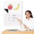 Kosiz 2 Pcs Magnetic Draw Write Paper 22 x 17 Inch Dry Erase Handwriting Lined Board for Classroom Whiteboard Writing Chart Magnetic Newsprint Handwriting Paper Homeschool Teaching Supplies