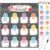 Kosiz Birthday Pocket Chart for Classroom Composition Themed Happy Birthday Calendar 22.4 x 19 Inch Reusable Wall Pocket Chart with Dry Erase Markers and 3 Hooks for School Classroom Bulletin Board