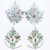 Kotbs Rhinestone Breast Jewels – 2 Pack Self-Adhesive AB Crystal Body Gems & Chest Stickers – Sparkle Body Jewelry for Rave, Music Festival, Halloween & Carnival Party