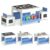 KOTEK Kids Table and Chair Set, Toddler Activity Desk, Wooden Play Table (Blue)