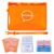 kouermorri Orange Portable Travel Mahjong Accessories Set with Carrying Pouch, 2 Waterproof Tile Shuffler Cards, 4 Line Finders and 4 Playing Instructions for Tiles Players Lovers