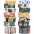 KOVANO Washi Tape Set 14 Rolls, Cute Animal Decorative Tape, Cats Puppies Pugs Designs Washi Tapes for Scrapbooking Supplies, Journaling Supplies, Crafts